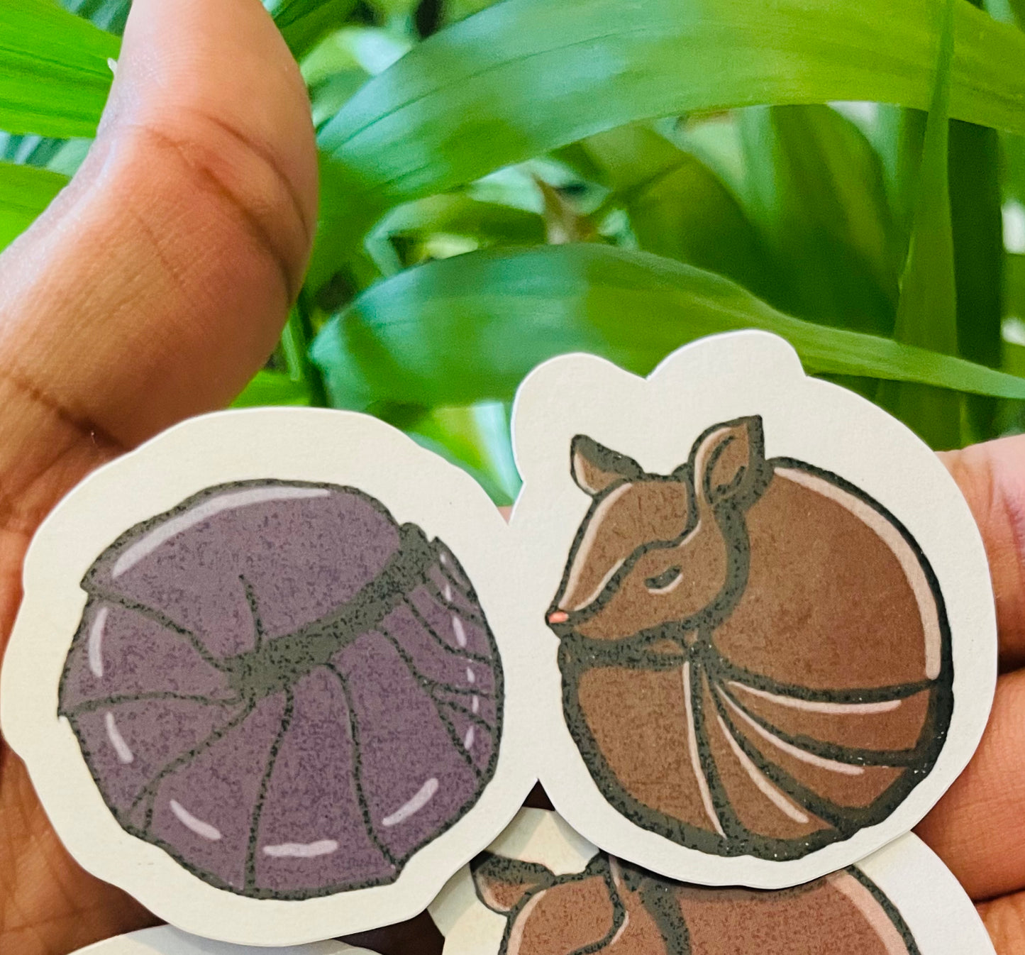 **Just roll with it Rollie-Pollie;Armadillo Sticker**