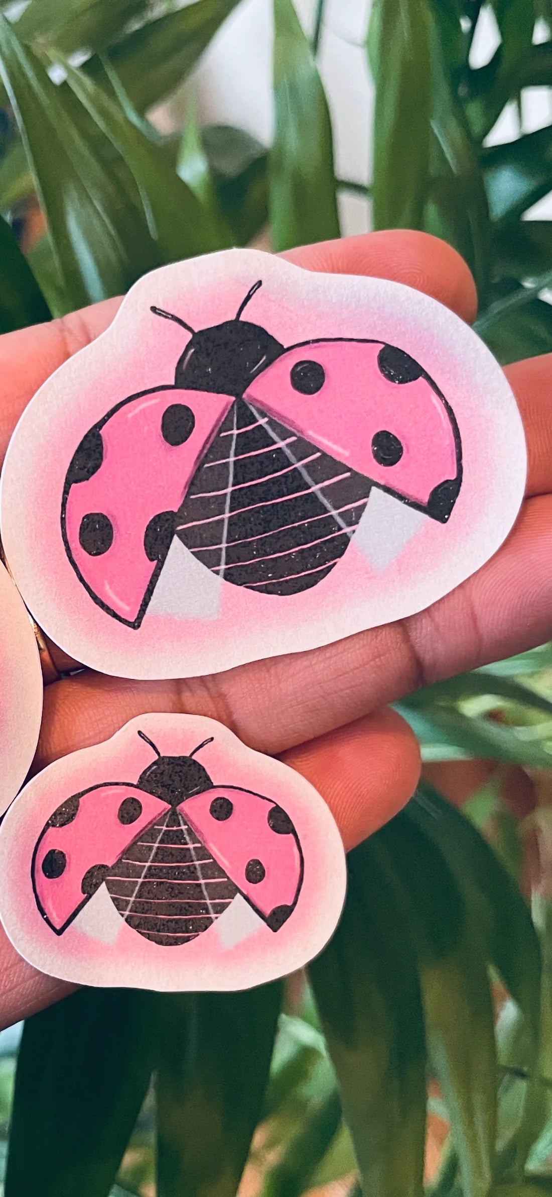 **Breast Cancer Awareness Ladybug Sticker!