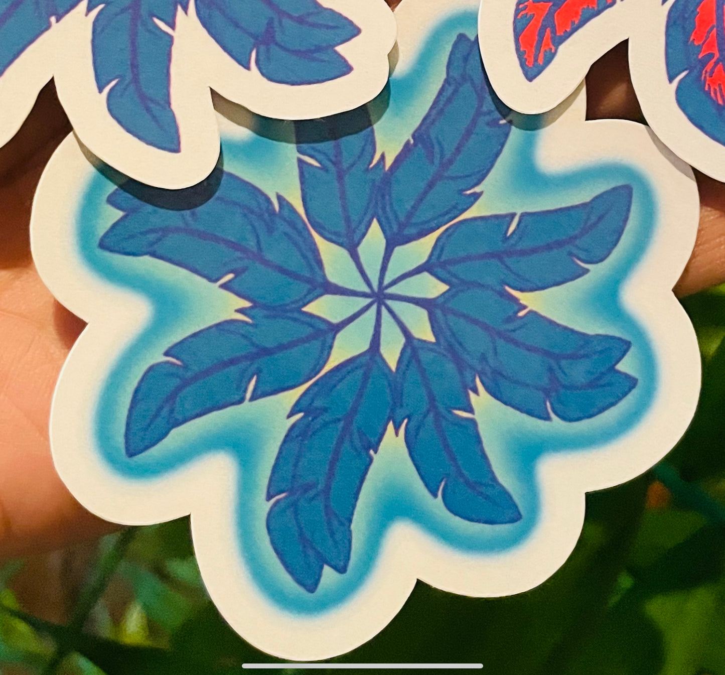 **Feather Wheel Stickers**