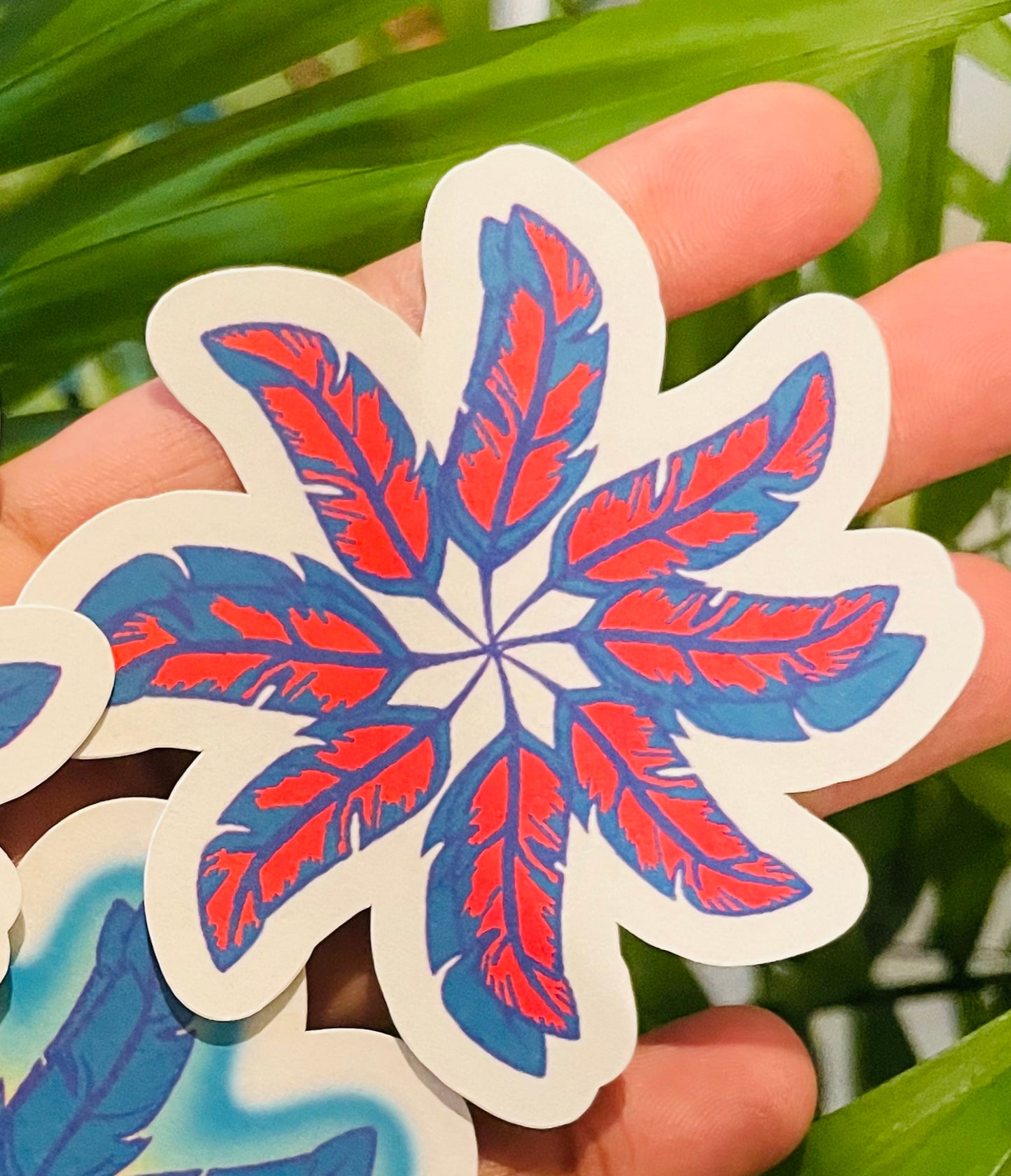 **Feather Wheel Stickers**