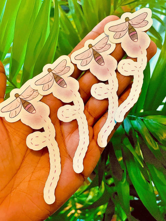 **Pink Lightening Bug Sticker!