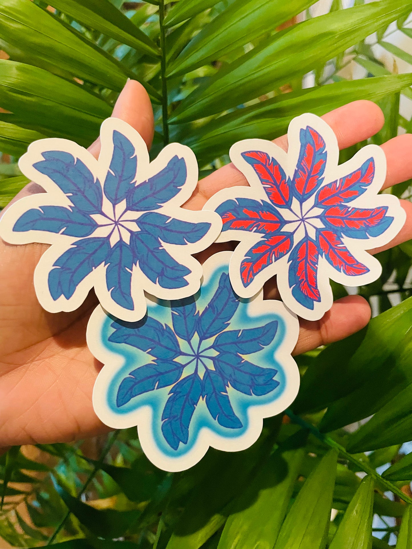**Feather Wheel Stickers**