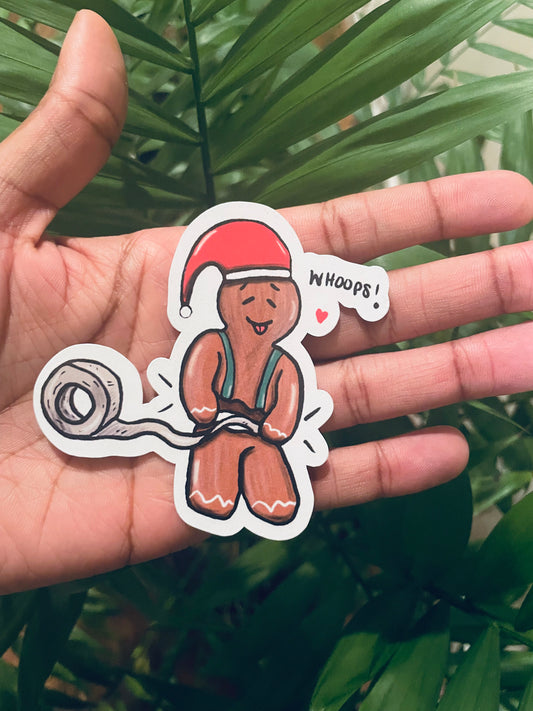 **“Whoops” Gingerbread Sticker!**