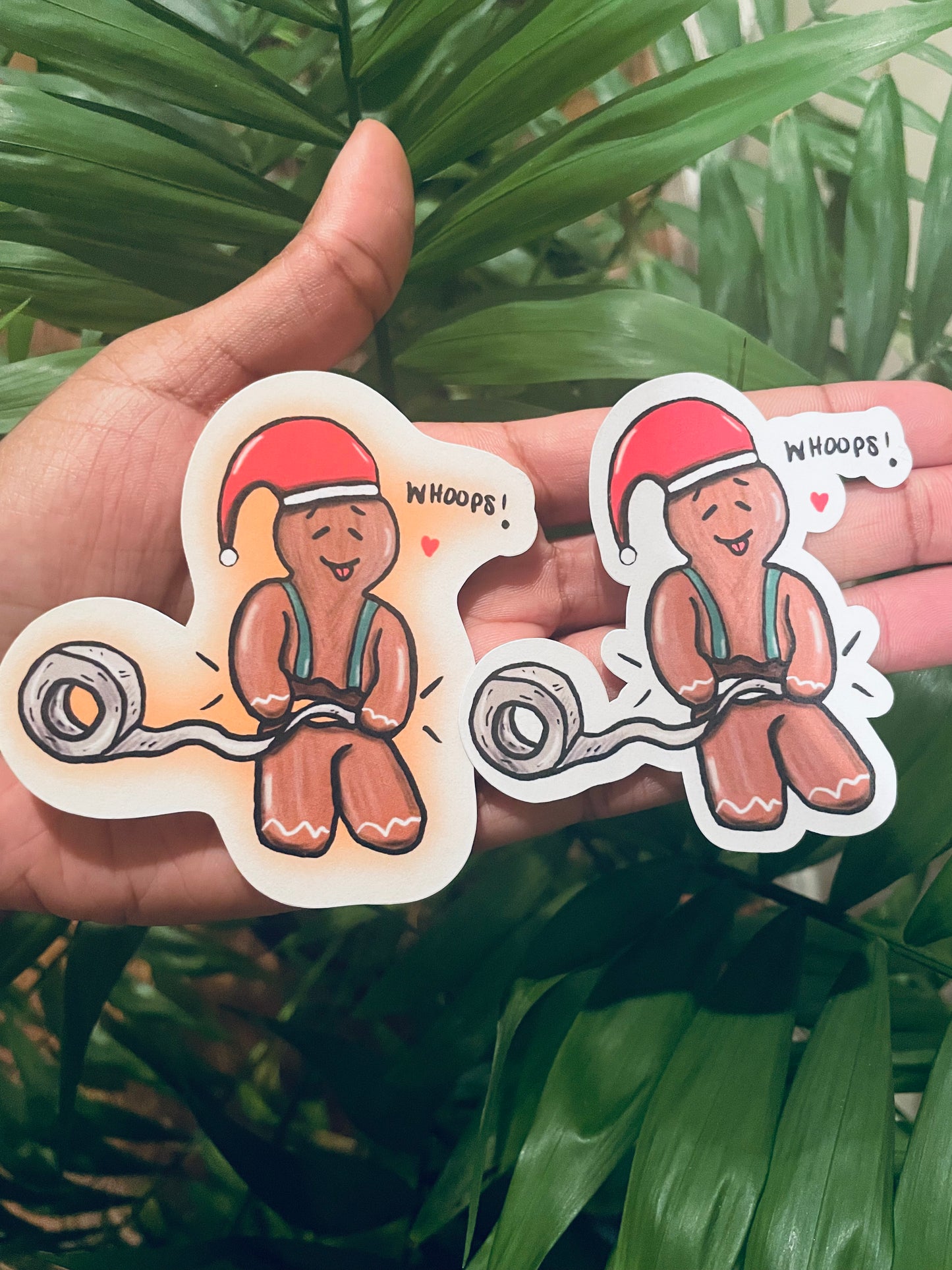 **“Whoops” Gingerbread Sticker!**